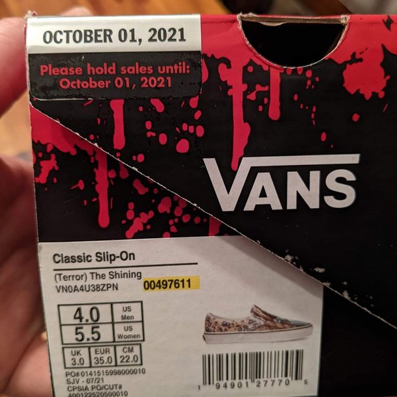 Vans x House of Terror The Shining Grady Twins Classic Slip-ons - Picture 9 of 9